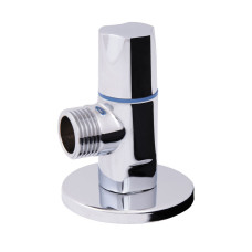 Кран угловой Thermo Alliance Standart (ручка круглая) с керам.буксой 1/2"Н х 1/2"Н SF342W1515