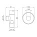 Кран угловой Thermo Alliance Standart (ручка круглая) с керам.буксой 1/2"Н х 1/2"Н SF342W1515