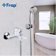 Змішувач для ванни Frap F3241, білий/хром