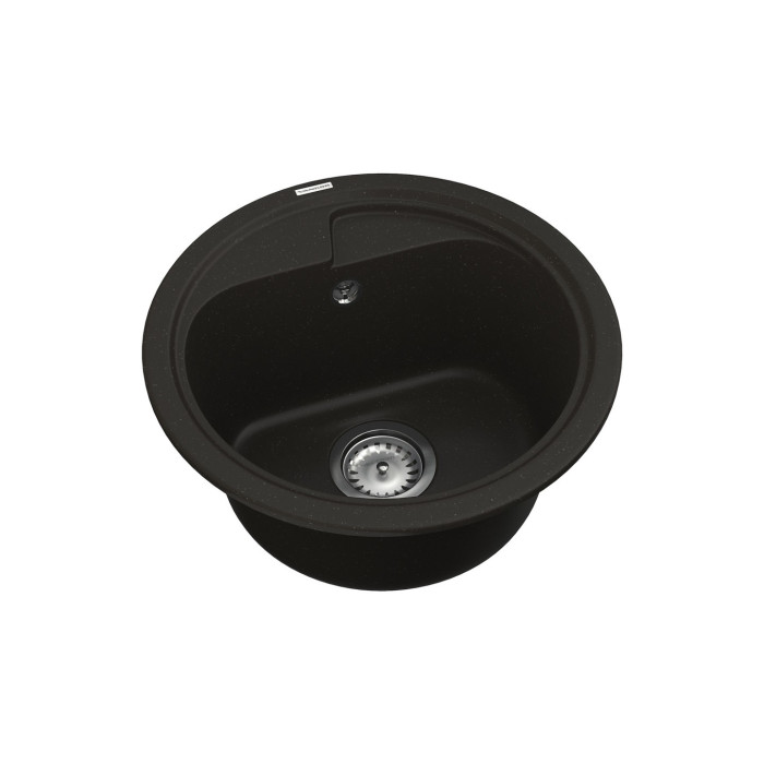 Мойка Vankor Polo 450х450х200 круг. Black + сифон