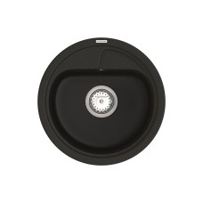 Мойка Vankor Polo 450х450х200 круг. Black + сифон