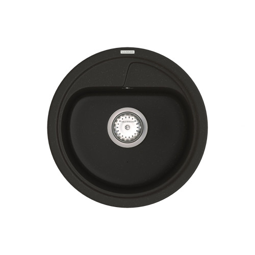 Мойка Vankor Polo 450х450х200 круг. Black + сифон