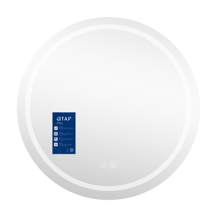 Дзеркало Qtap Mideya R800 з LED-підсвічуванням Touch, з антизапітнінням, диммером QT2078NCR8080W Дзеркало Qtap Mideya R800 з LED-підсвічуванням Touch, з антизапітнінням, диммером QT2078NCR8080W