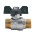 Кран шаровой SD Plus 1/2" НН для воды (бабочка) SD606W15