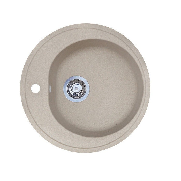 Мойка INSANA LUNA 510х510х180 круг. бежевая