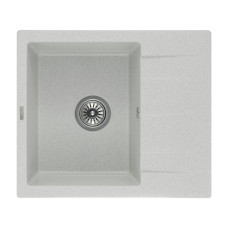 Мойка для кухни из искуственого камня Granado MADRID 580x500x200 прямоугольная gris + сифон