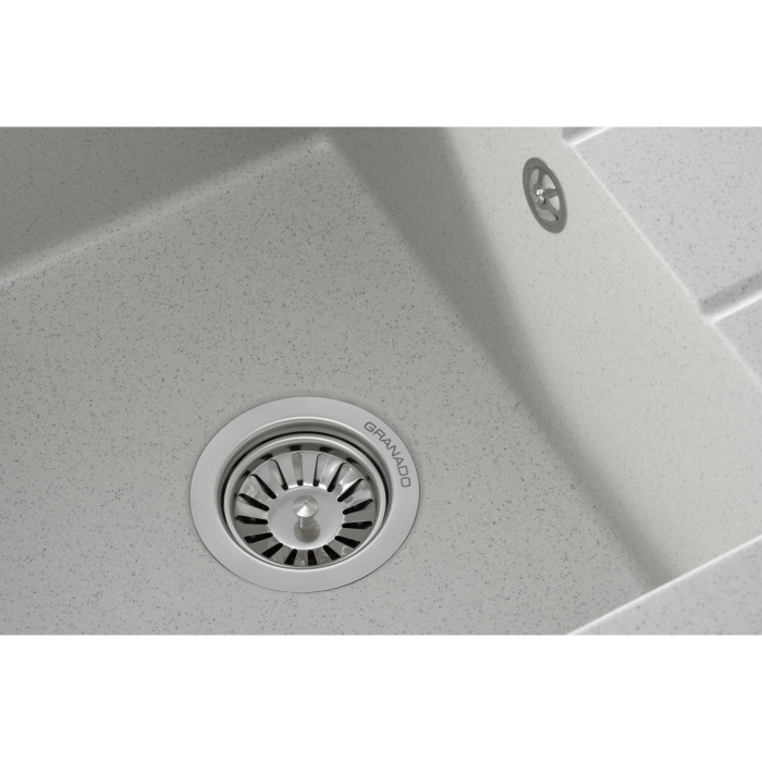 Мойка GRANADO MADRID 580x500x200 прямоугольная gris + сифон