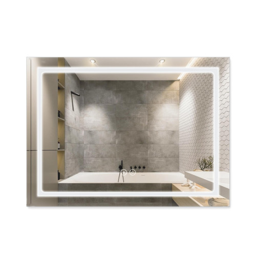 Зеркало Qtap Mideya (DC-F904) 800х600 с LED-подсветкой Touch, с диммером QT2078F904W
