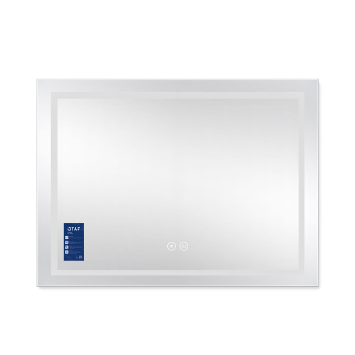 Дзеркало Qtap Mideya (DC-F904) 800х600 з LED-підсвічуванням Touch, з диммером QT2078F904W