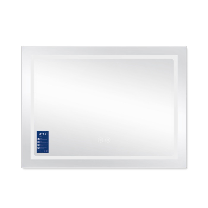 Дзеркало Qtap Mideya (DC-F904) 800х600 з LED-підсвічуванням Touch, з диммером QT2078F904W