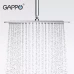 Тропічний душ GAPPO G28, 200x200 мм, нержавіюча сталь, хром