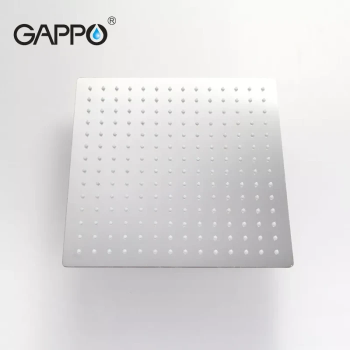 Тропічний душ GAPPO G28, 200x200 мм, нержавіюча сталь, хром