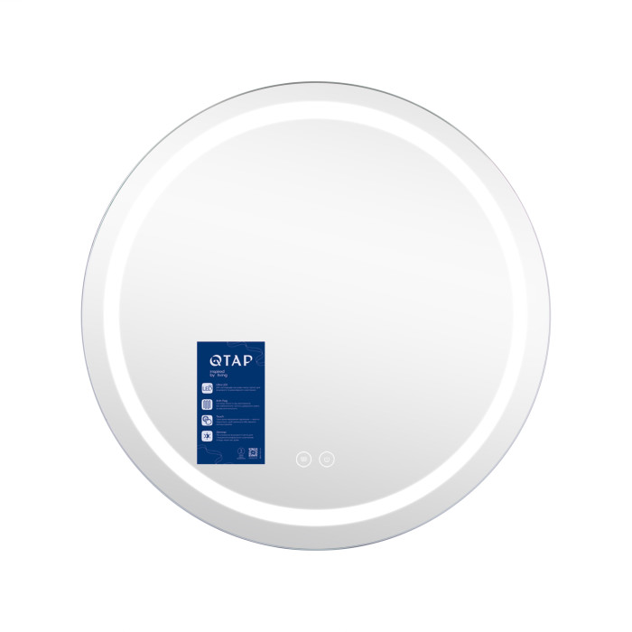 Зеркало Qtap Mideya R600 с LED-подсветкой Touch, с антизапотеванием, диммером QT2078F803W Зеркало Qtap Mideya R600 с LED-подсветкой Touch, с антизапотеванием, диммером QT2078F803W