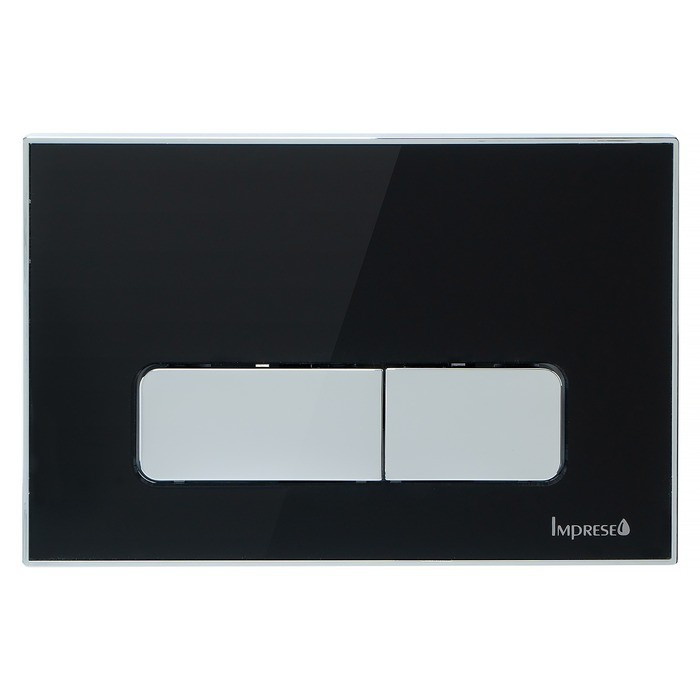 Клавиша смыва IMPRESE i-FRAME i7110 вставка из акрила, черный глянец Клавиша смыва IMPRESE i-FRAME i7110 вставка из акрила, черный глянец