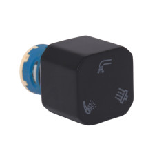 Ручка переключателя на 3 потребителя Lidz (25х30х30) для смесителей Kubis 1030 Black LDKUB253030B349504