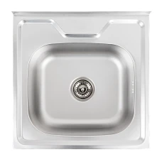 Мойка квадратная 500х500х160 декор PLATINUM
