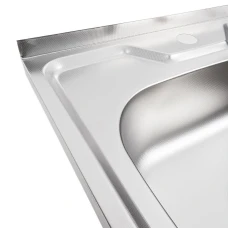 Мойка квадратная 500х500х160 декор PLATINUM