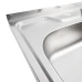 Мийка квадратна 500х500х160 декор PLATINUM