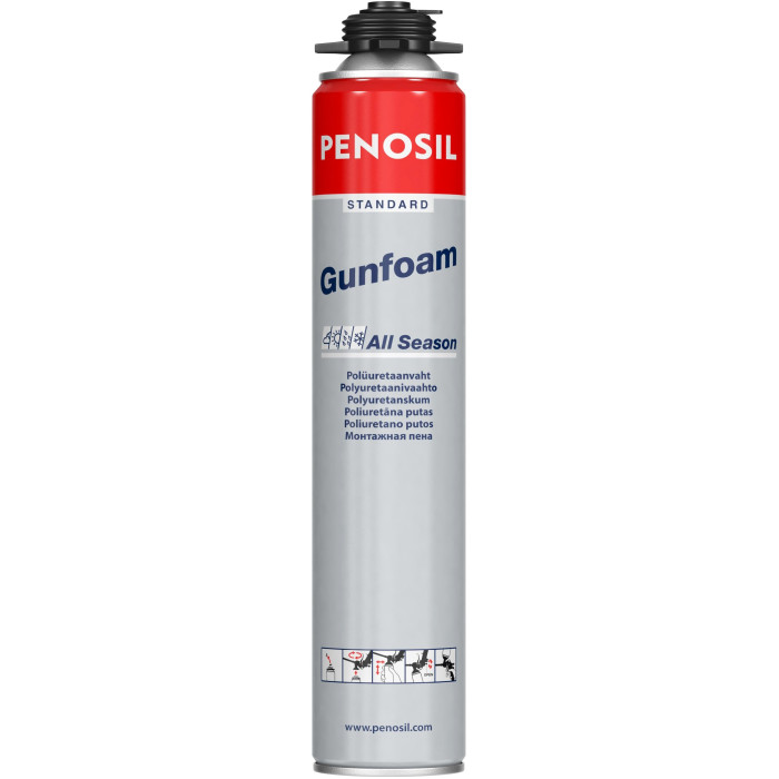 Піна монтажна 830мол PENOSIL Standard Gunfoam All Season (під пістолет)
