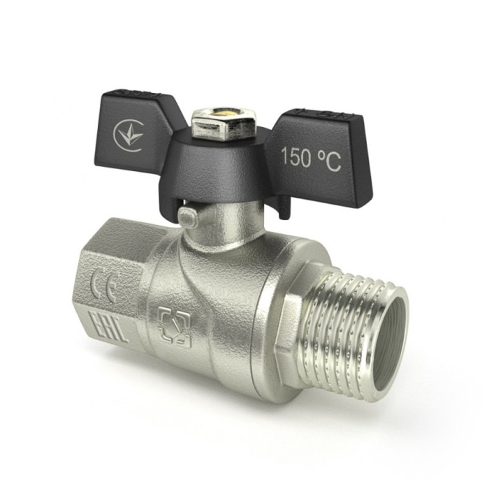 Кран кульовий 1/2" НВ мотиль "RAFTEC"