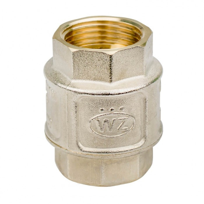 Клапан зворотний з латунним штоком 1" WEZER