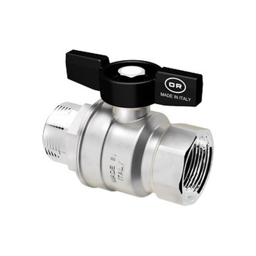 Кран шаровый PN28 1 1/4" НВ мотылек Officine Rigamonti
