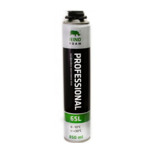 Пена монтажная PRO 850мл RINO  65L (под пистолет)