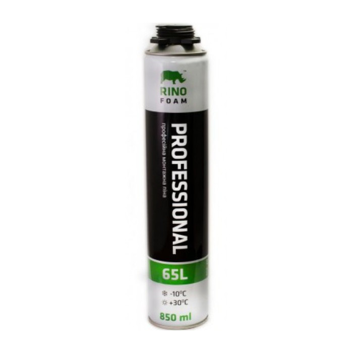 Пена монтажная PRO 850мл RINO  65L (под пистолет)