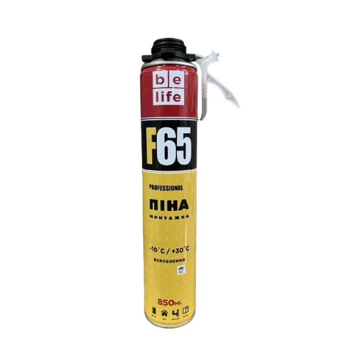 Пена монтажная PRO 850мл BeLife  65L (под пистолет)