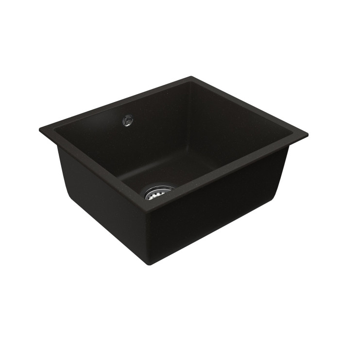 Мойка Vankor Orman 440х380х190 квадр. Black + сифон