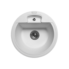 Мийка MIRAGGIO VALENCIA 446x196 кругла white + сифон