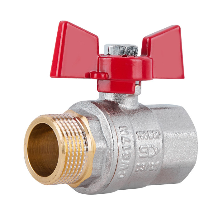 Кран шаровой SD Plus 3/4" ВН для воды (бабочка) SD607NW20PN40