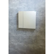 Дзеркальна шафа 60см ПАНОРАМА Barco Blanco (2дв.) прав.білий