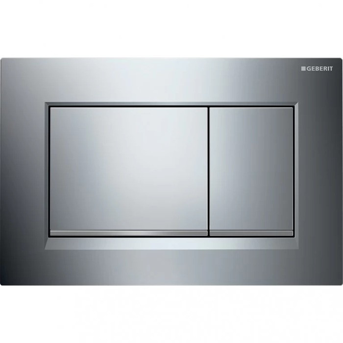 Клавіша змивна GEBERIT 115.883.KH.1 SIGMA30 подвійний змив, хром глянсовий / хром матовий / хром глянсовий