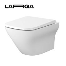 Унитаз подвес. Cersanit 332 LARGA Clean On прямоуг. с сиден.дюр. slim wrap soft-close легкосьемн.