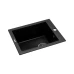 Мойка GRANADO CADIZ 410x500x200 прямоуг. black shine  + сифон