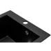 Мойка GRANADO CADIZ 410x500x200 прямоуг. black shine  + сифон
