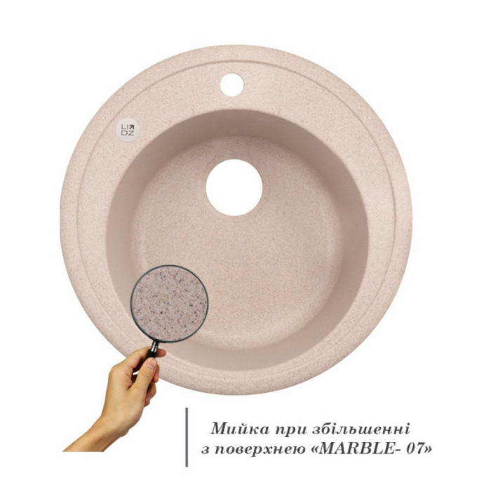 Кухонная мойка Lidz D510/200 MAR-07 (LidzMAR07D510200)