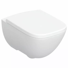 Унитаз подвесной Geberit MODO Rimfree прямоугольный+сиденье MODO дюропластиковое, медленного падения