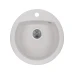Мойка для кухни из искуственого камня Granado RONDA 470x490x200 круглая white + сифон