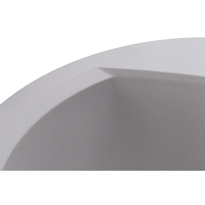Мойка для кухни из искуственого камня Granado RONDA 470x490x200 круглая white + сифон