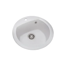Мийка GRANADO RONDA 470x490x200 кругла white + сифон