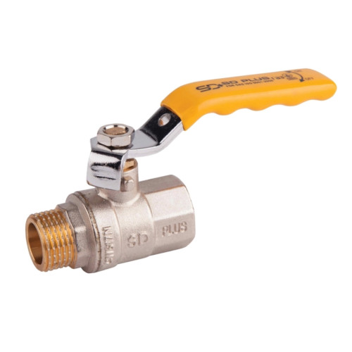 Кран шаровой SD Plus 1/2" ВН для газа (рычаг) SD605NG15PN40
