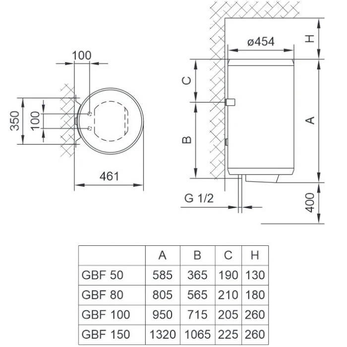 Бойлер Gorenje Tiki GBF 150 V9 сухой тєн Бойлер Gorenje Tiki GBF 150 V9 сухой тєн