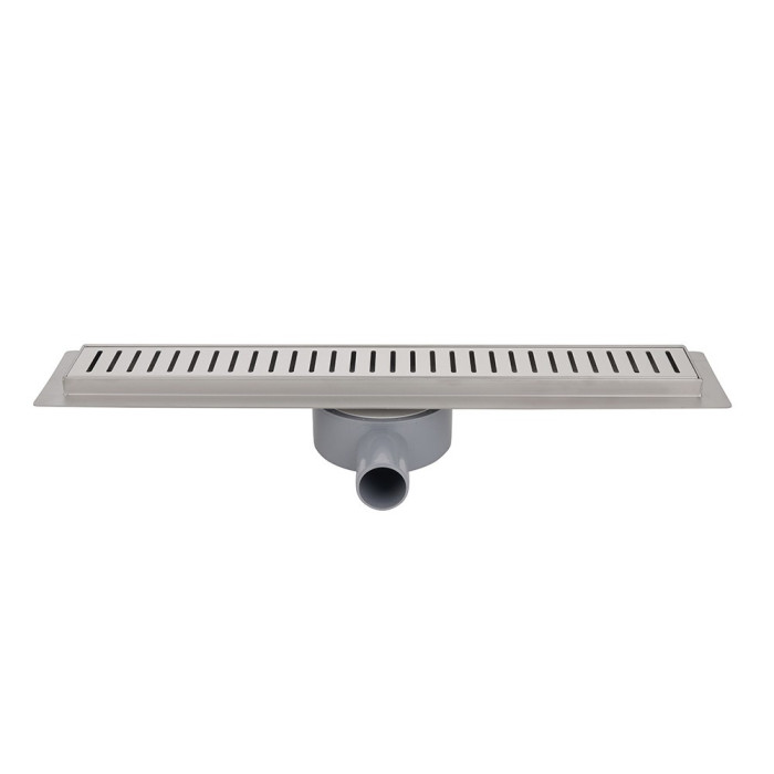 IT03-FT10/ 900 ITAL Душовий трап 900 мм поворот.360, комбін.затвор, Brushed nickel (блістер) {5/1}
