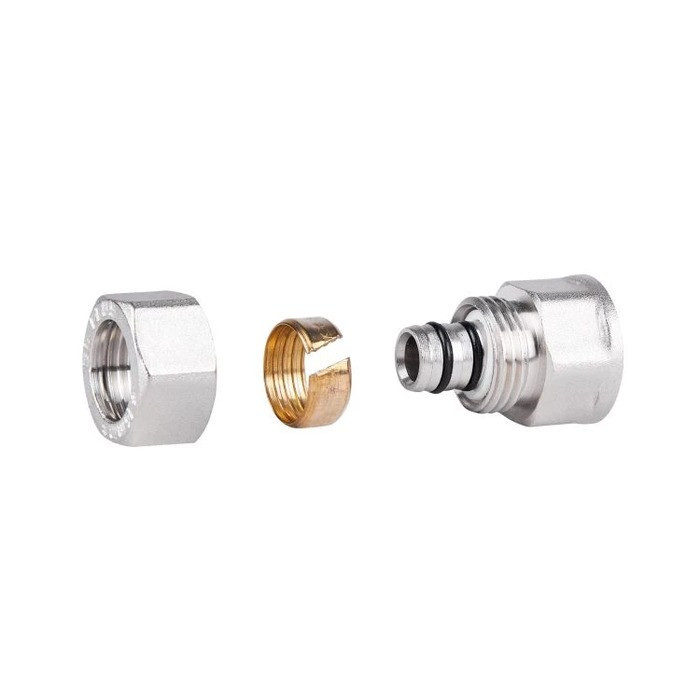 Переходник разборной SD Forte 16х1/2", внутренняя резьба, латунь