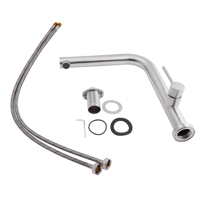 Смеситель для кухни Qtap Zdenek QTZDN9032103FC Brushed Nickel PVD Смеситель для кухни Qtap Zdenek QTZDN9032103FC Brushed Nickel PVD