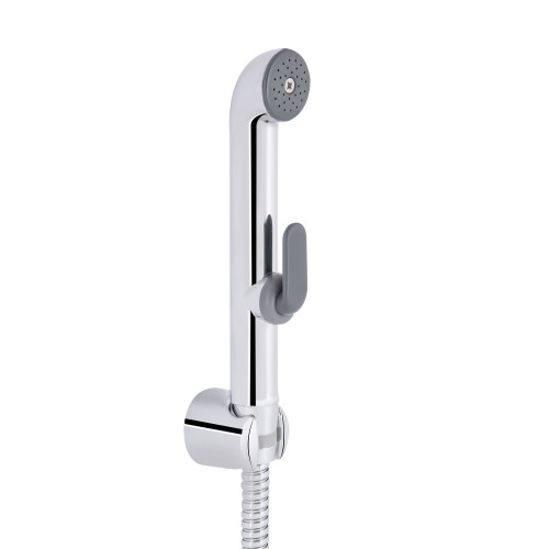 Набор для гигиенического душа Qtap Inspai-Varius округлый QTSETCRMA021 Chrome/Grey (Set)