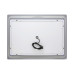 Зеркало Qtap Mideya 800х600 с LED-подсветкой Touch, с антизапотеванием, с часами, диммером QT2078NCF8060W