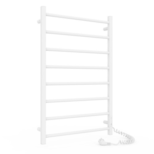 Электрический полотенцесушитель Laris Зебра Альфа ЧК8 500х800 P 130Вт, R3 белый (подключение справа)